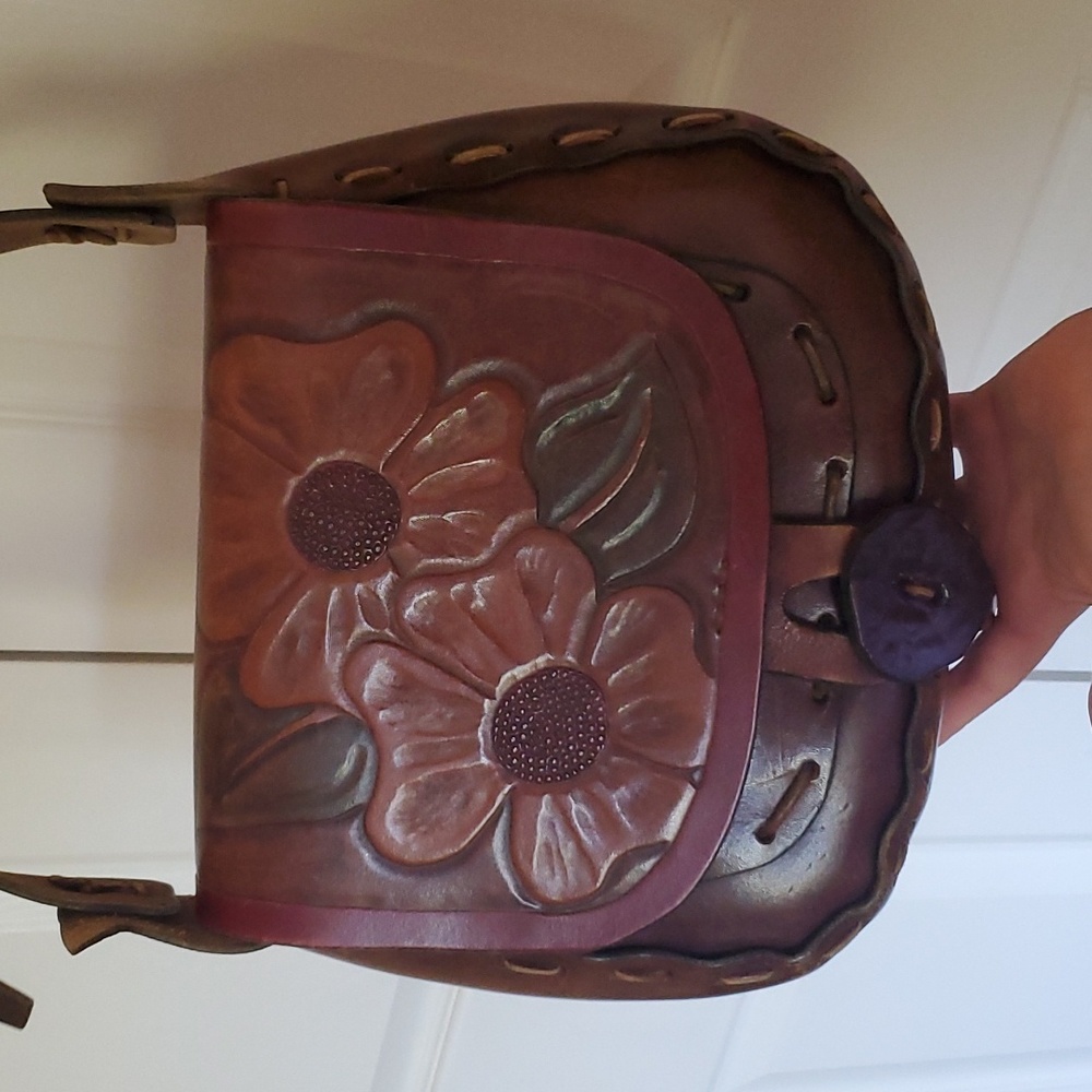 Genuine Leather Flower Bag